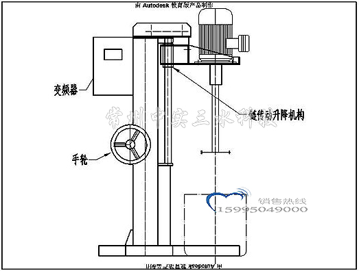 手动链传动升降分散机