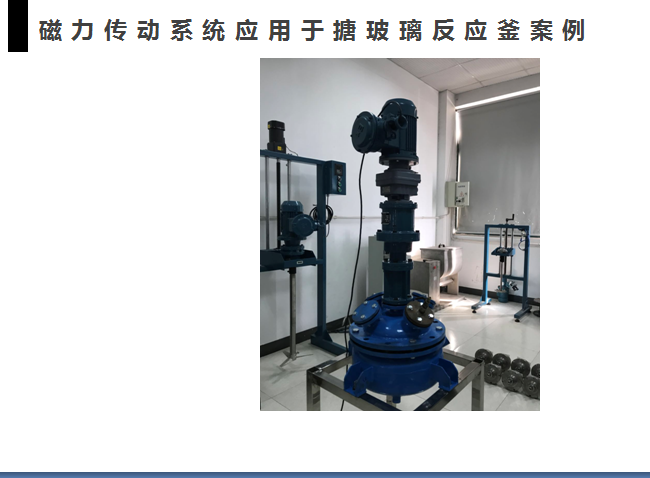 搪玻璃反应釜磁力搅拌机